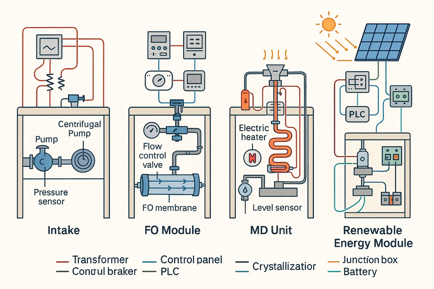 Technical AI and sensor architecture
