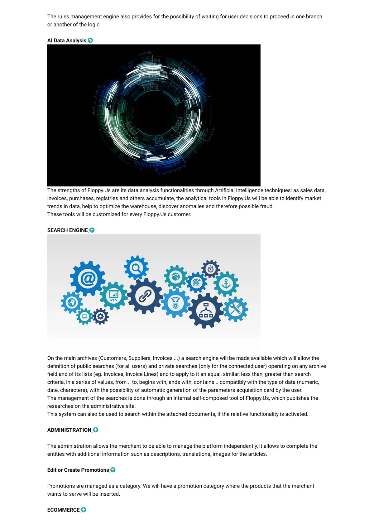 AI data analysis and search engine