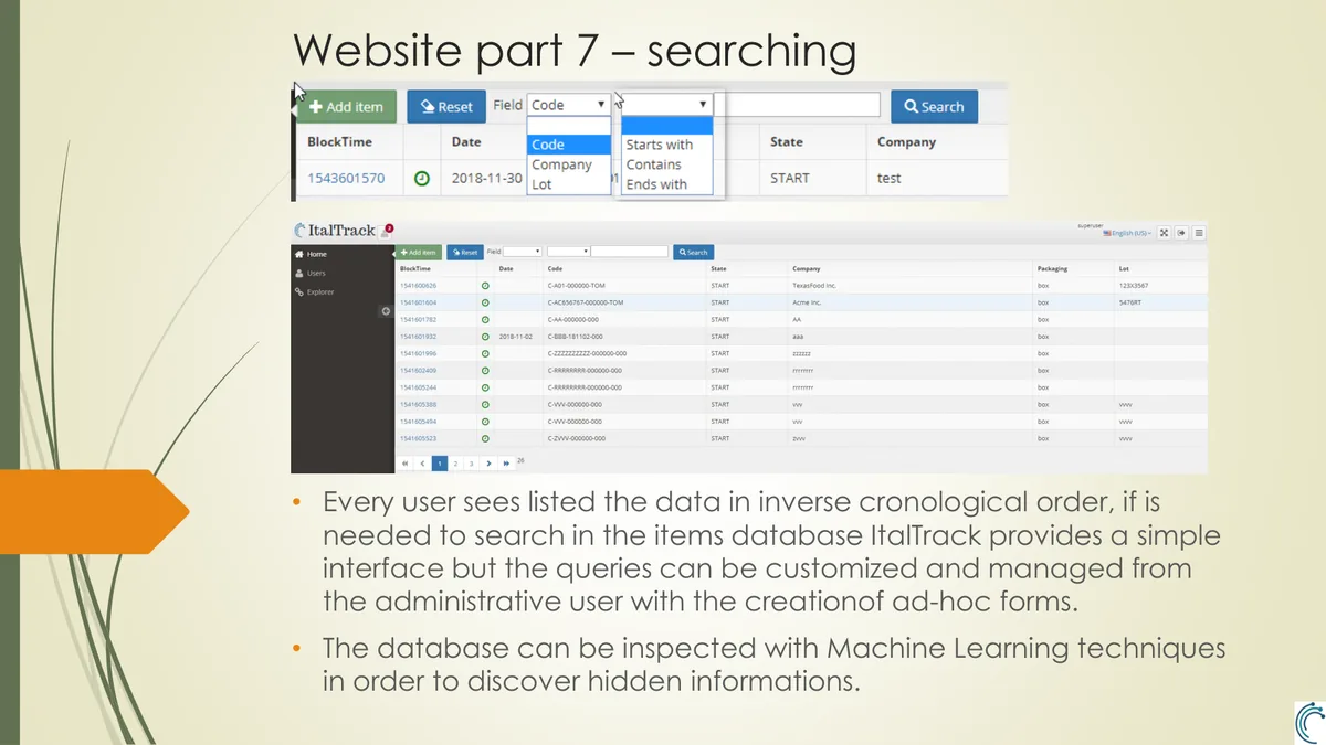 Search and AI inspection